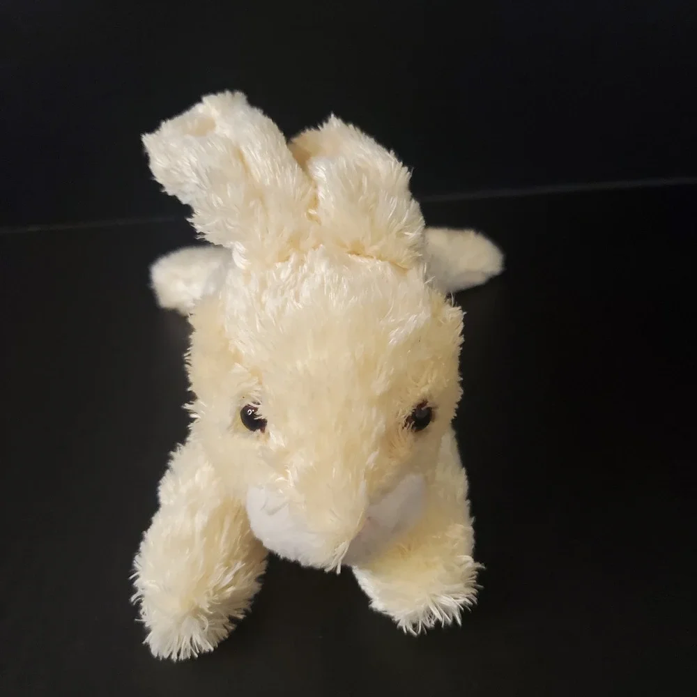 Walmart Silky Yellow Bunny Rabbit Laying Plush 9